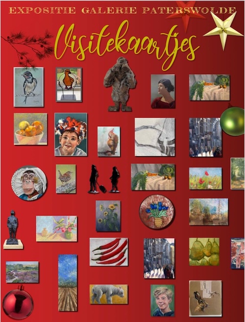 Expositie "Visitekaartjes" in Galerie Paterswolde, Drente